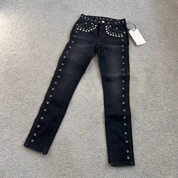 Current/Elliott 7-pocket High Waist Ankle Skinny Stiletto Jeans Size 23- 1E952